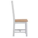 Elberry Ladder Back Chair Wooden Seat Grey Pair additional 5