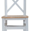 Tresco Grey Cross Back Wooden Chair additional 2