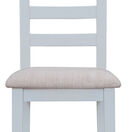 Tresco Grey Ladder Back Fabric Chair additional 2