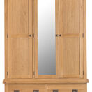 Country St Mawes 3 Door Wardrobe with Mirror additional 3