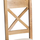 Country St Mawes Cross Back Back Wooden Dining Chair with Fabric Seat additional 6