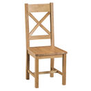 Country St Mawes Cross Back Wooden Dining Chair additional 1