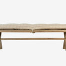 Helston 2m dining bench cushions additional 7
