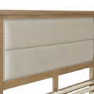Helston 4'6 Bed with fabric headboard and drawers additional 5