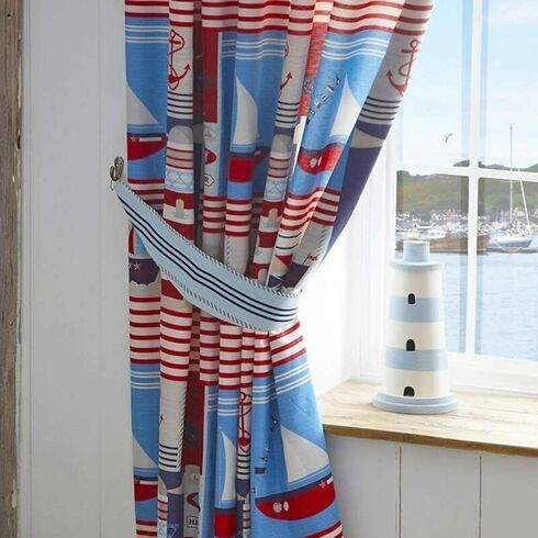 Maritime Ready Made Lined Curtains