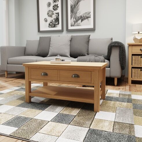 Redcliffe Large Coffee Table  Rustic Oak